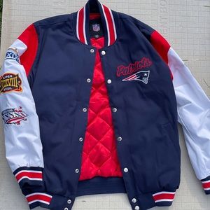 Patriots 5x Super Bowl Champions Varsity Jacket